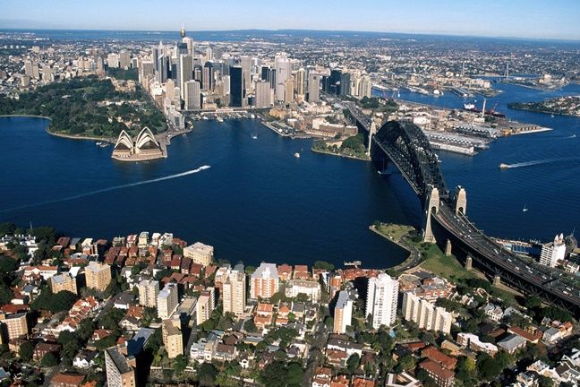 Sydney drone image