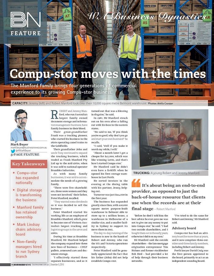 Compu Store Moves with the times newspaper article