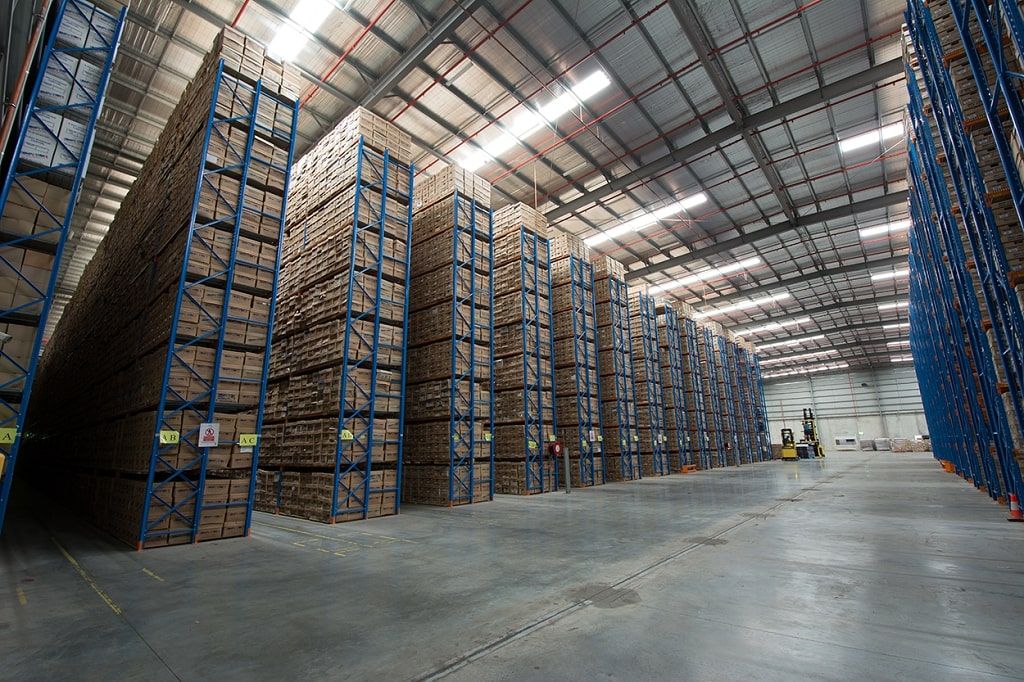 Picture of a warehouse containing files
