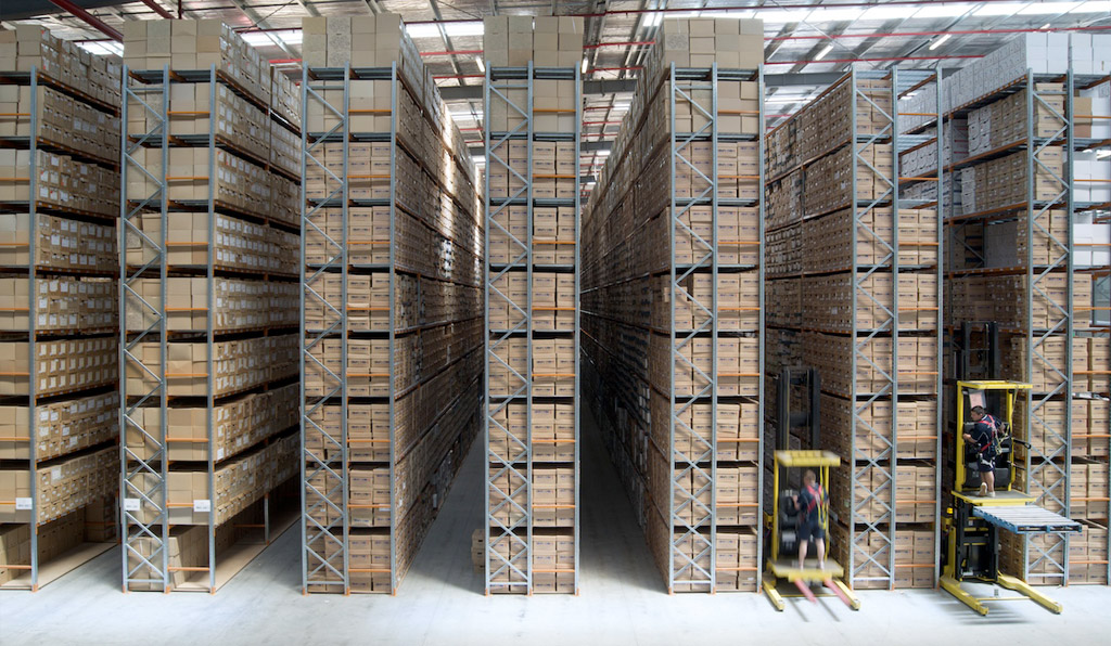 Picture depicting document storage warehosue