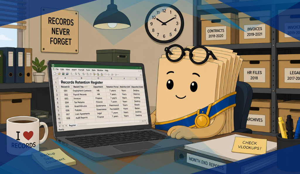 How to Manage a Victorian Government Records Retention Schedule in Excel (Before It Gets Away From You)